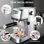 AMZCHEF 20Bar Espresso Machine with LCD Display