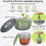 Brieftons Large Salad Spinner and Veggie Chopper