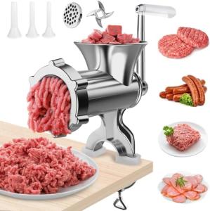 2-in-1 Manual Meat Grinder and Sausage Stuffer