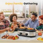 Sunvivi Dual Slow Cooker and Buffet Server