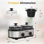 Sunvivi Dual Slow Cooker and Buffet Server