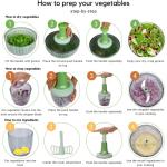 Brieftons Large Salad Spinner and Veggie Chopper