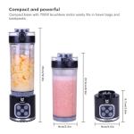 UTALENT Cordless Portable Blender with 4 Programs