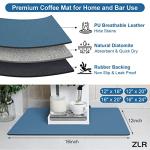 Coffee Bar Mat for Countertops – Quick Dry Design