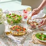 Le'raze 6-Piece Borosilicate Glass Bakeware Set