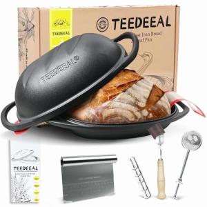 Large 9.2 QT Pre-seasoned Cast Iron Bread Pan