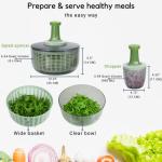 Brieftons Large Salad Spinner and Veggie Chopper
