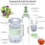 Brieftons Large Salad Spinner and Veggie Chopper