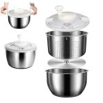 Stainless Steel 6L Multi-Use Salad Spinner