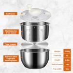 Stainless Steel 6L Multi-Use Salad Spinner