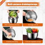 Stainless Steel 6L Multi-Use Salad Spinner