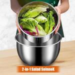 Stainless Steel 6L Multi-Use Salad Spinner