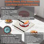 Single Burner Electric Cooktop with Dual Coils