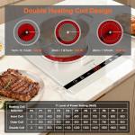 Single Burner Electric Cooktop with Dual Coils