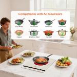 Single Burner Electric Cooktop with Dual Coils