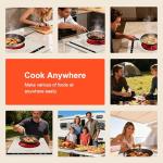 Single Burner Electric Cooktop with Dual Coils