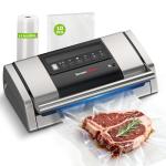 Bonsenkitchen Easy-Lock Vacuum Sealer Machine, Silver