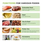 Bonsenkitchen Easy-Lock Vacuum Sealer Machine, Silver