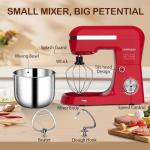 3 in 1 Electric Stand Mixer with 5.5 Quart Bowl