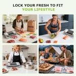 Bonsenkitchen Easy-Lock Vacuum Sealer Machine, Silver