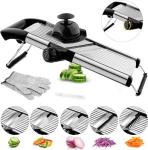 VEKAYA Adjustable Stainless Steel Mandoline Slicer