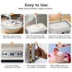 Hofenta 1.7 Quart Easy Yogurt Maker with Jars