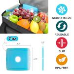 Double Deck Insulated Lunch Bag with Ice Packs