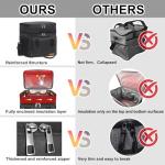 Double Deck Insulated Lunch Bag with Ice Packs