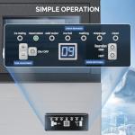 VINGLI 110lbs Stainless Steel Ice Maker Machine