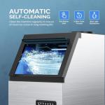 VINGLI 110lbs Stainless Steel Ice Maker Machine