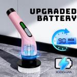 Cordless Electric Spin Scrubber with 7 Brush Heads
