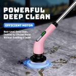 Cordless Electric Spin Scrubber with 7 Brush Heads