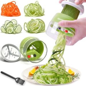 MOOREDLIFE 4-in-1 Vegetable Spiralizer Slicer