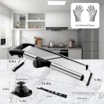 VEKAYA Adjustable Stainless Steel Mandoline Slicer