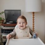 Mushie Adjustable Waterproof Silicone Baby Bib - Dinosaurs