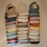 Mushie Adjustable Waterproof Silicone Baby Bib - Dinosaurs