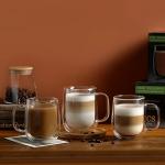 Double Wall Glass Coffee Mug Set of 4