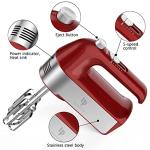 450W Electric Hand Mixer with Accessories and Storage