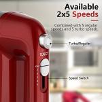 450W Electric Hand Mixer with Accessories and Storage