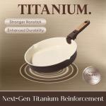 CAROTE 20-Piece Non-Stick Titanium Cookware Set