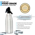 ICO 10-Pack Food Grade CO2 Cartridges for Soda Makers