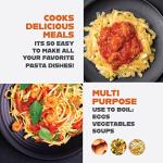 Gotham Steel 5 Quart Nonstick Pasta Pot with Strainer