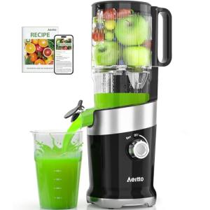 Whole Fruit Cold Press Juicer with Easy Cleanup