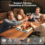 Portable Silicone Food Warming Mat with Temp Control