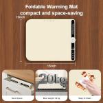 Portable Silicone Food Warming Mat with Temp Control