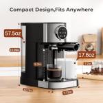 Compact 20-Bar Espresso Machine with Touch Screen