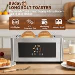 Smart 4-Slice Touch Screen Toaster with LCD Display