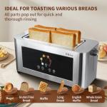 Smart 4-Slice Touch Screen Toaster with LCD Display
