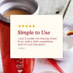 Zoku Instant Iced Coffee Maker with Tumbler