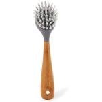 Bamboo Handle Scrub Brush for Cast Iron Cookware